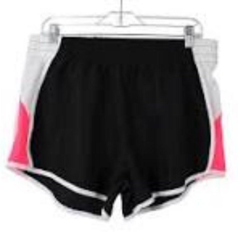 ZONE PRO BLACK, WHITE NEON ORANGE ATHLETIC SHORTS XL-EUC